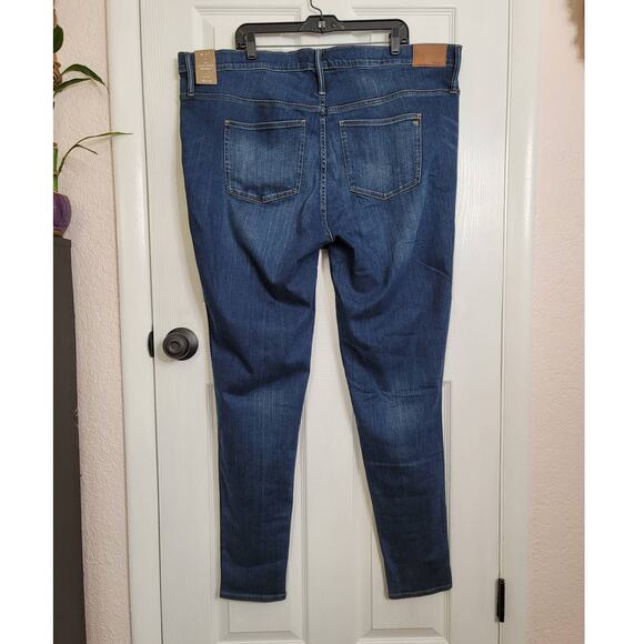 NWT Madewell Taller 10" High-Rise Skinny Jeans in Danny Wash Size W37 - Picture 8 of 10